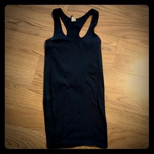 Extra long black undershirt. Very thick